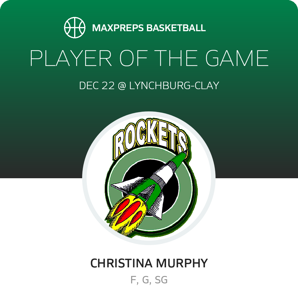 #22 Christina Murphy Player of the Game badge