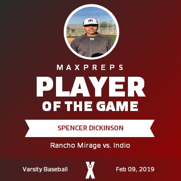 #13 Spencer Dickinson Player of the Game badge