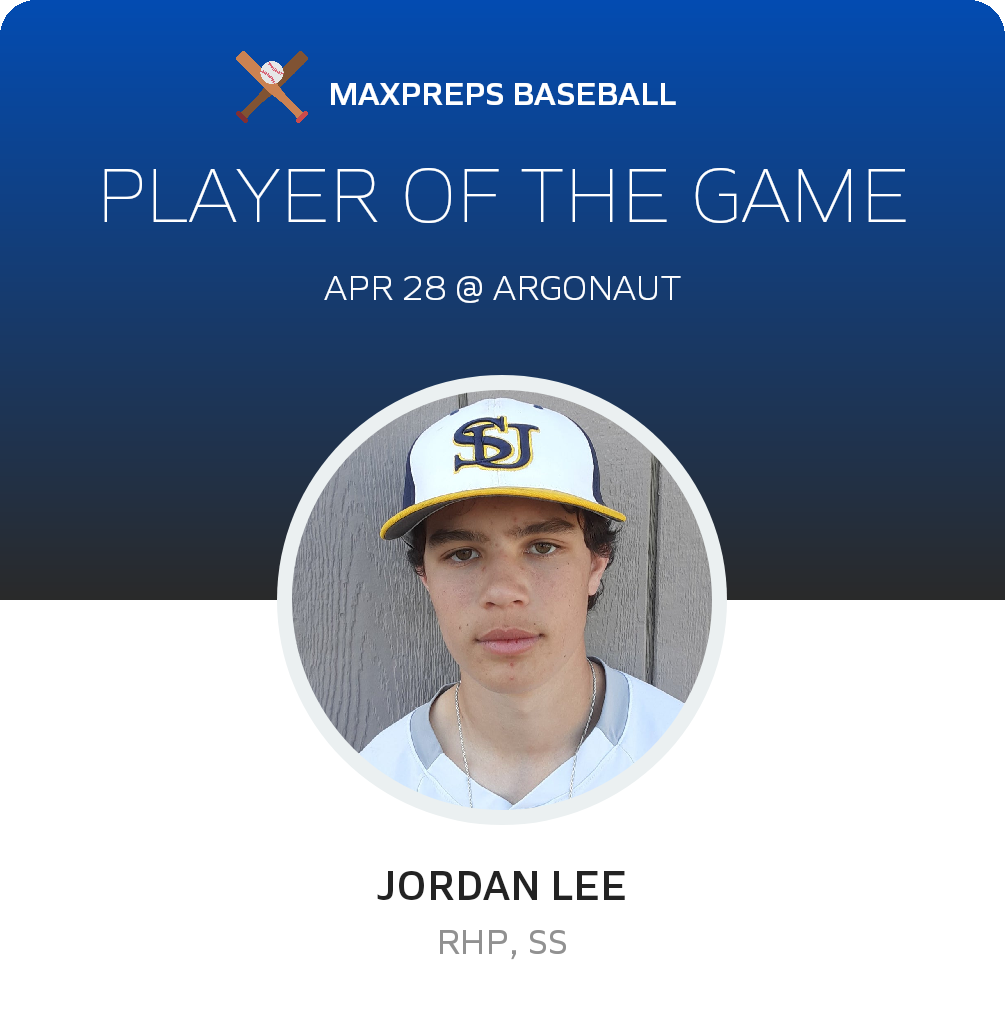 #7 Jordan Lee Player of the Game badge