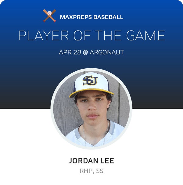 #7 Jordan Lee Player of the Game badge