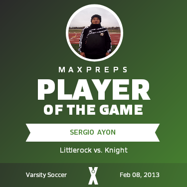 #13 Sergio  Ayon  Player of the Game badge