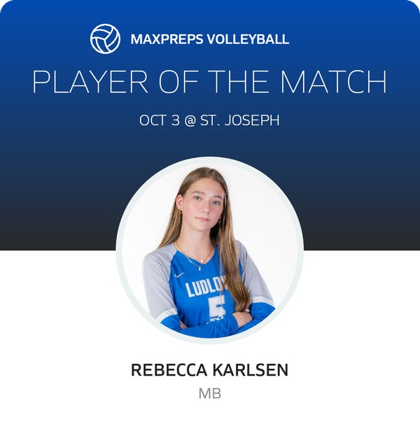 #5 Rebecca Karlsen Player of the Game badge