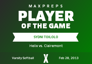 Sydni Toilolo Player of the Game badge