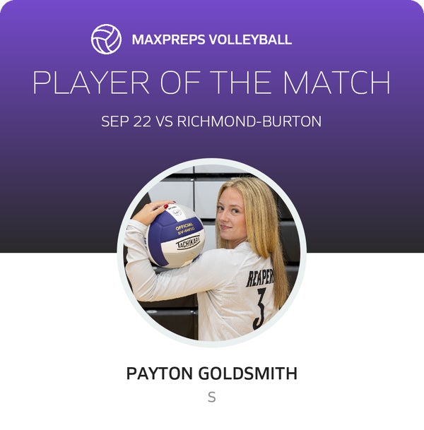 #3 Payton Goldsmith Player of the Game badge