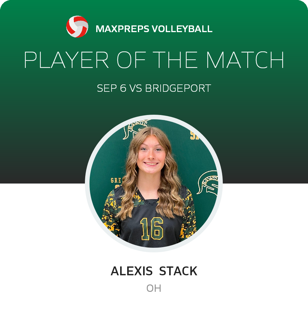 #16 Alexis  Stack Player of the Game badge