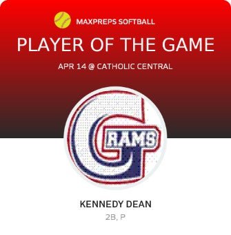 #9 Kennedy Dean Player of the Game badge
