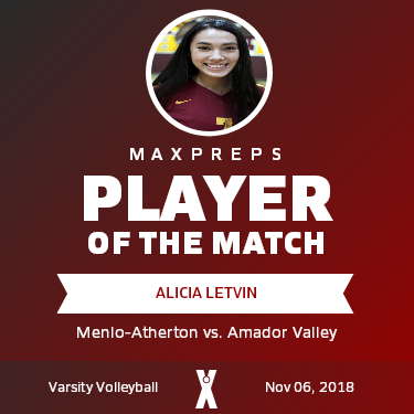 #7 Alicia Letvin Player of the Game badge