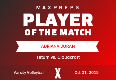 #12 Adriana Duran Player of the Game badge