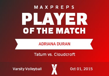 #12 Adriana Duran Player of the Game badge