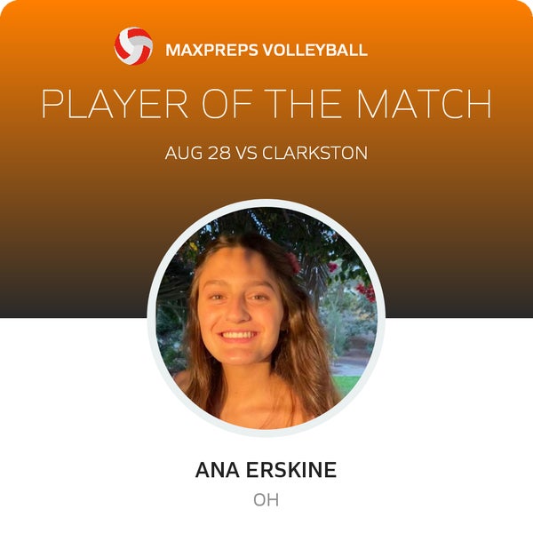 #15 Ana Erskine Player of the Game badge