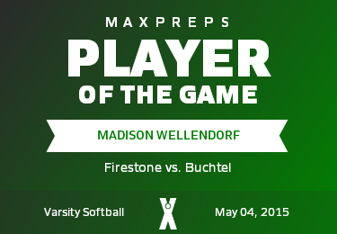 #12 Madison Wellendorf Player of the Game badge