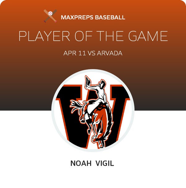 #6 Noah Vigil Player of the Game badge