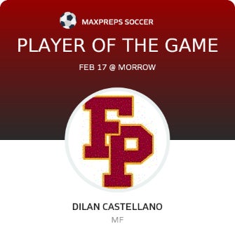 #10 Dilan Castellanos Player of the Game badge