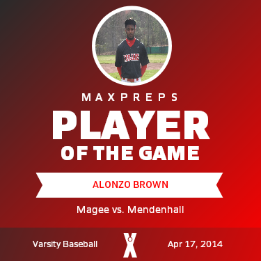 #6 Alonzo Brown Player of the Game badge