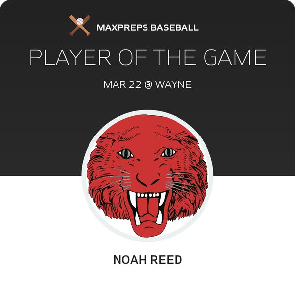 #12 Noah Reed Player of the Game badge