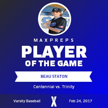 #14 Beau Staton Player of the Game badge