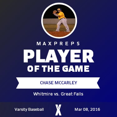 #10 Chase McCarley Player of the Game badge