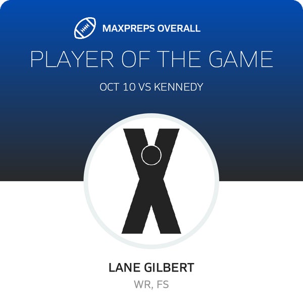 #6 Lane Gilbert Player of the Game badge