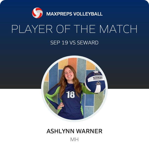 #18 Ashlynn Warner Player of the Game badge