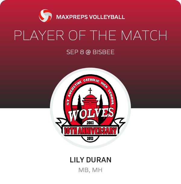 #7 Lily Duran Player of the Game badge