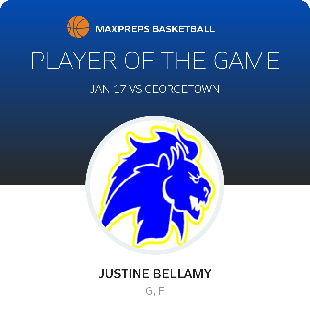 #20 Justine Bellamy Player of the Game badge