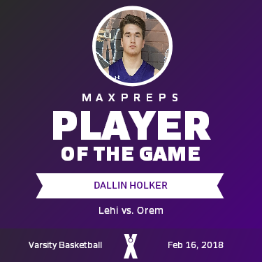 #5 Dallin Holker Player of the Game badge