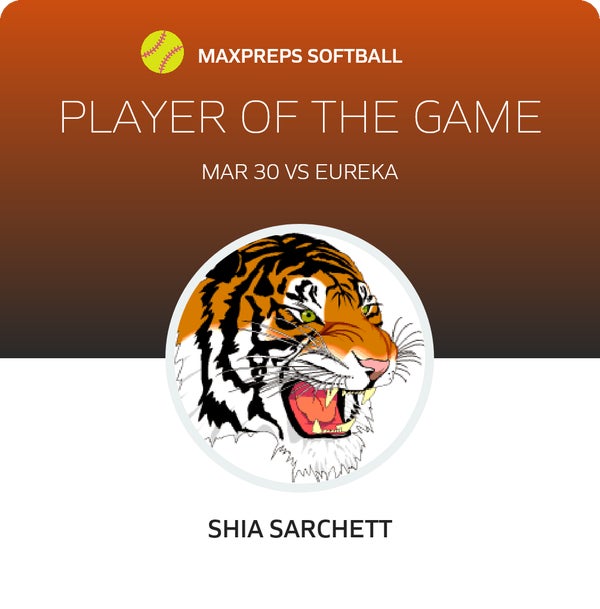 #12 Shia Sarchett Player of the Game badge