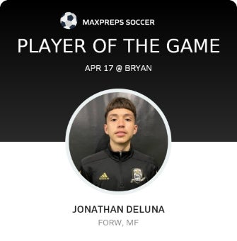 #9 Jonathan Deluna Player of the Game badge