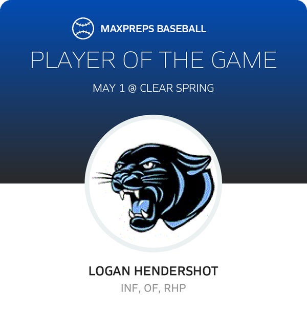 #11 Logan Hendershot Player of the Game badge