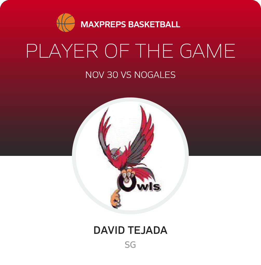 #24 David Tejada Player of the Game badge