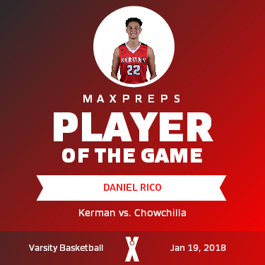 #22 Daniel Rico Player of the Game badge
