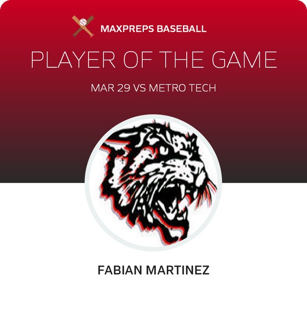 #2 Fabian Martinez Player of the Game badge
