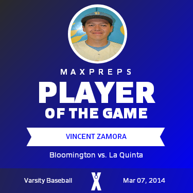 #17 Vincent Zamora Player of the Game badge