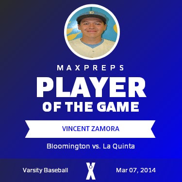 #17 Vincent Zamora Player of the Game badge