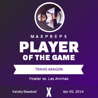 #1 Travis Aragon Player of the Game badge