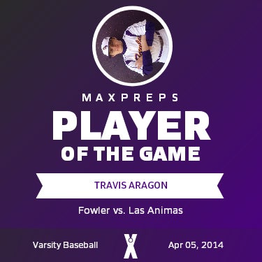 #1 Travis Aragon Player of the Game badge