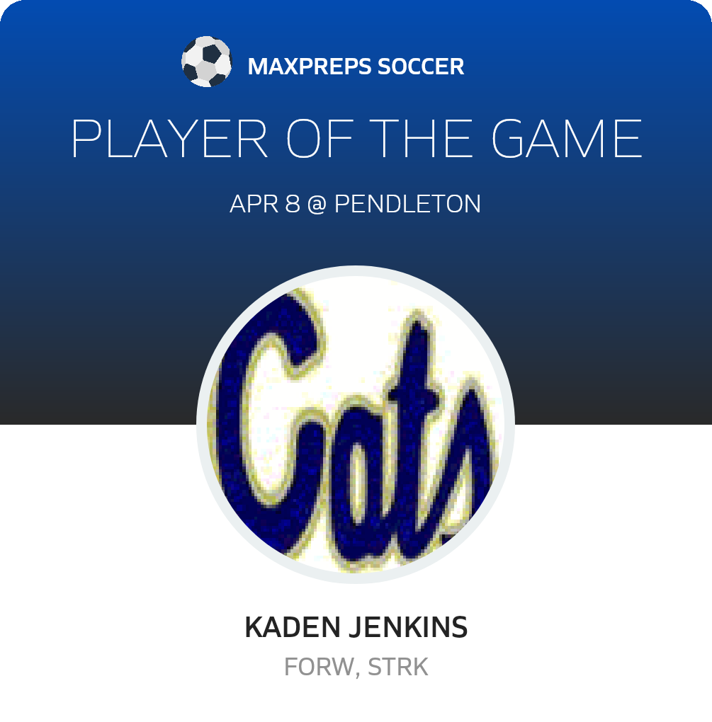 #23 Kaden Jenkins Player of the Game badge