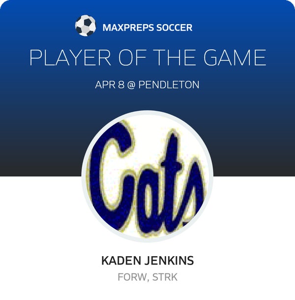 #23 Kaden Jenkins Player of the Game badge