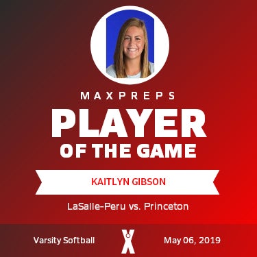 #12 Kaitlyn Gibson Player of the Game badge