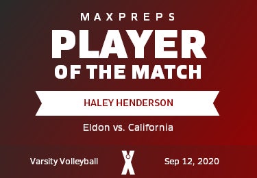 #2 Haley Henderson Player of the Game badge