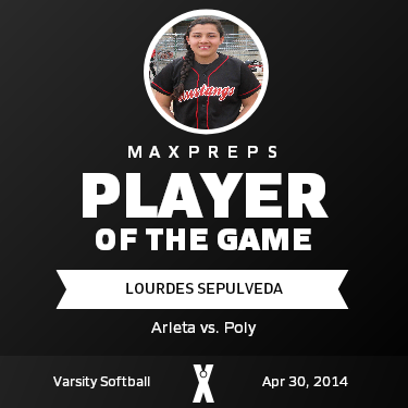#6 Lourdes Sepulveda Player of the Game badge