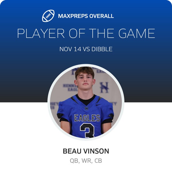 #3 Beau Vinson Player of the Game badge