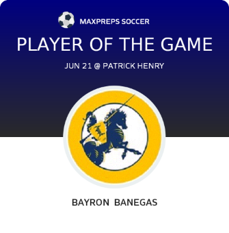 #1 Bayron  Banegas Player of the Game badge