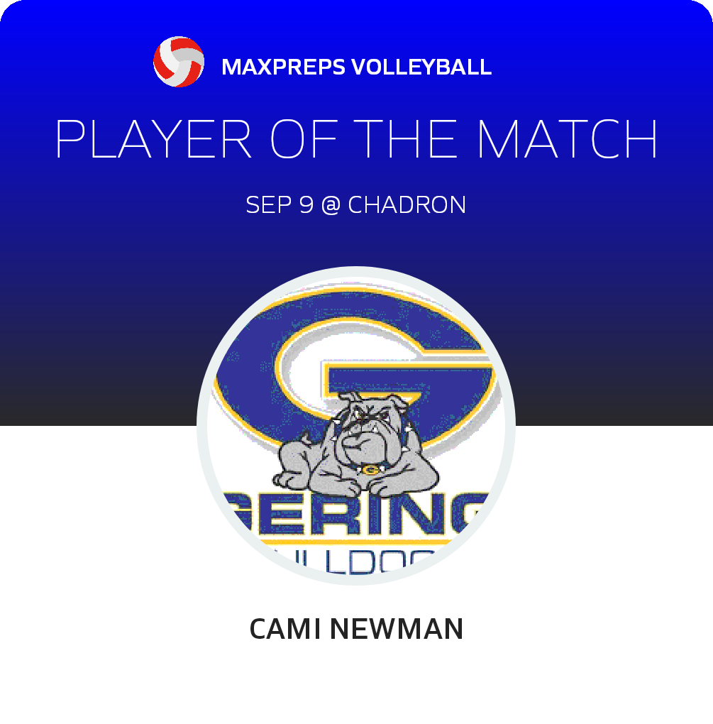 #6 Camille Newman Player of the Game badge