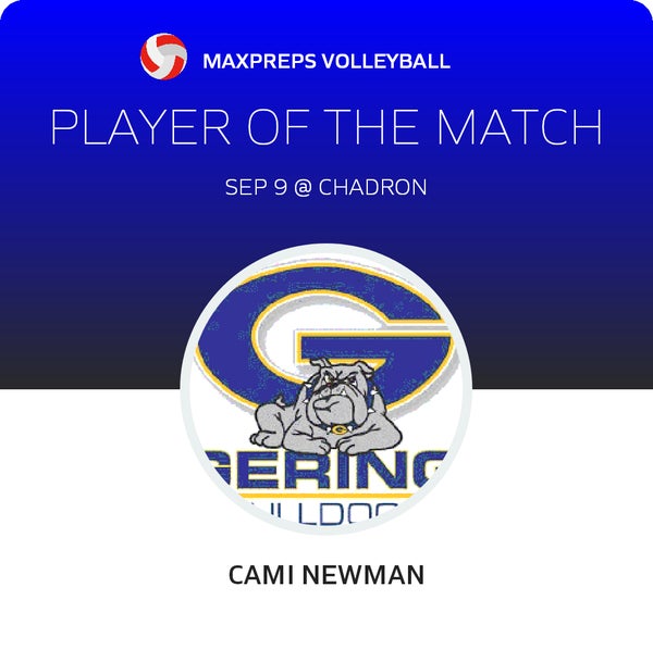 #6 Camille Newman Player of the Game badge