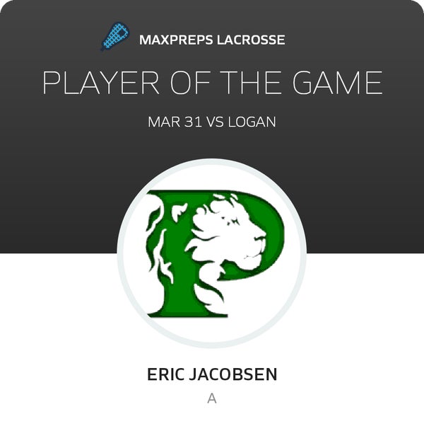 #24 Eric Jacobsen Player of the Game badge