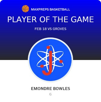#3 Emondre Bowles Player of the Game badge