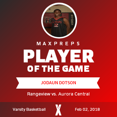 #22 Jodaun Dotson Player of the Game badge