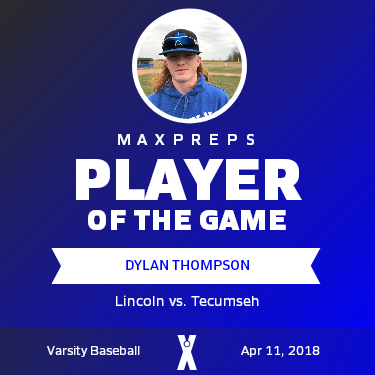 #18 Dylan Thompson Player of the Game badge