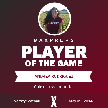 #15 Andrea Rodriguez Player of the Game badge